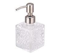 YunNasi Dispensador de Jabón Líquido Dosificador de Jabón Hecho de Vidrio y Boquilla de Acero Inoxidable para Detergente para Platos, Loción de Champú, Encimera de Baño, Cocina, Lavadero (Style 3)