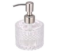 YunNasi Dispensador de Jabón Líquido Dosificador de Jabón Hecho de Vidrio y Boquilla de Acero Inoxidable para Detergente para Platos, Loción de Champú, Encimera de Baño, Cocina, Lavadero (Style 5)