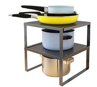 YunNasi Estante Acero Inoxidable Organizador Cocina, L:30x28x15 cm, 2 unid | Almacenamiento de Baño, Organizador de Maquillaje, Organizador de Armario