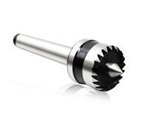 Yunnergo Centro de transmisión de torno de madera MT1 MT2 con corona de 1 pulgada y corona de 5/8 pulgadas, herramienta de torneado de torno de madera (MT1)