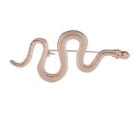 YUNNESS Broche de metal con forma de serpiente punk, pin que no se decolora, para uso diario y eventos formales de festivales, mujeres y hombres, unisex, as the pic show, Metal