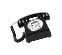 YUNNIAN 1 Juego De Teléfono De Rueda Giratoria Tradicional para Escritorio Sonido Fuerte Funcional Pieza De Construcción Fuerte Teléfono De Rueda Giratoria para Hogar