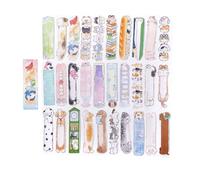 YUNNIAN 30 piezas de dibujos animados gatito cachorro ilustraciones arte marcapáginas papel papel decorativo para diario