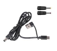 YUNNIAN Cable De Entrada USB C De Fuente De Alimentación De 12 V a 5 5 X 2 1 Mm con Múltiples Puntas De Adaptador para Electrónica