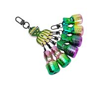 YUNNIAN Cubierta para Anzuelos De Pesca Conjunto Protector Plantillas Calamar Señuelo con Mosquetón Cajas Aparejos Pesca Cubierta Herramientas 6 Uds.