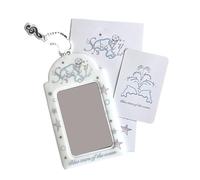 YUNNIAN Funda para tarjetas de PVC, resistente al agua, fundas para tarjetas fotográficas, fundas para tarjetas fotográficas, fundas para tarjetas fotográficas, bolsa para llavero, 1, 7*10CM