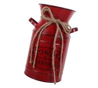 YUNNIAN Jarras de leche antiguas de hierro galvanizado floreros de flores decoraciones de granja para sala de estar dormitorio balcones jarra de almacenamiento jarras de leche antiguas jarras de