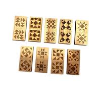 YUNNIAN Juego De Azulejos Grabados En Madera Juego Familiar para Resolver Problemas Desarrollo Habilidades Bloques Dominó Educativos para Niños