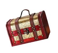 YUNNIAN Maletas de madera resistentes europeas de moda, accesorio portátil de almacenamiento para viajes y organización del hogar