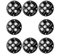 YUNNIAN Ruedas con rodamientos de bolas triples para pegar, instalación sin herramientas, para muebles de oficina y hogar, electrodomésticos de cocina, 8 unidades, ruedas de metal resistentes para