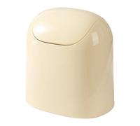 YUNNIAN Simple Design Swing Lid Trash Bin Desktop Organizers Odors Control Waste Container for Home Office Tabletop Decoration SmellProof Desk Trash Container