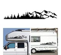 Yunobi Calcomanía universal para coche, coche, carrocería, bosque, calcomanía gráfica para ventana, parachoques, calcomanías de vinilo para autocaravana, coche, camión