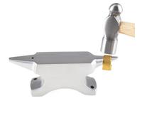 Yunque de cuerno para hacer joyas, herramienta de banco de acero de 11 x 3,9 x 2,4 cm, bloque de metal final, herramienta de pulido para formar manualidades, yunque de joyería de precisión para dar