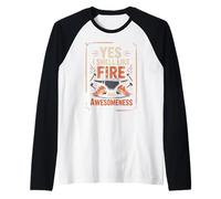 Yunque de Herrero Yes I Smell Like Fire and Awesomeness Camiseta Manga Raglan