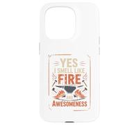 Yunque de Herrero Yes I Smell Like Fire and Awesomeness Carcasa para iPhone 15 Pro