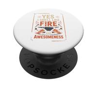 Yunque de Herrero Yes I Smell Like Fire and Awesomeness PopSockets PopGrip Adhesivo