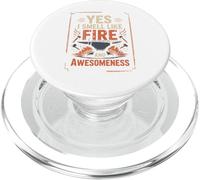 Yunque de Herrero Yes I Smell Like Fire and Awesomeness PopSockets PopGrip para MagSafe