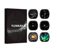 YUNRAY Discos para Proyector de Estrellas - Set de Discos Ultra HD, Compatibles con YUNRAY Galaxy Lite Star Projector, POCOCO & ORZORZ Galaxy Projector, 6 Piezas (Classic)