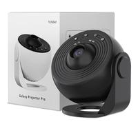 YUNRAY Galaxy Projector Pro, Proyector Galaxia Estrellas con 1 Diapositivas de Vidrio HD Planetario en Casa Luz Nocturna de Cielo Estrellado para Niños Dormitorio Cumpleaños Navidad Regalo (Negro)