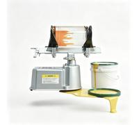 YUNRUX Mezclador de pintura neumático adecuado para cubos de pintura de 1 - 5 L, rango de sujeción ajustable de 8 - 20 cm, agitador de latas de pintura accionado por aire, 700 rpm, mezclador Vortex de