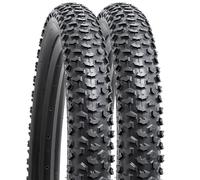 YUNSCM 2 neumáticos de bicicleta de 16 pulgadas de 16 x 2.125/54-305 y 16 pulgadas, válvula Schrader compatible con bicicleta de montaña/todoterreno de 16 x 1.95 16 x 2.0 16 x 2.15 (Y-360)