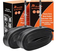 YunSCM 2PCS 18/25-622 Engrosar cámaras de Aire 700x18C/23C/25C FV80mm Valve Compatible 28 Pulgadas Bicicleta cámaras de Aire 700x18C 700x20C 700x21C 700x22C 700x23C 700x25C