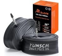 YunSCM 2PCS 45/57-559 Cámara de aire gruesa de 26 pulgadas 26x1,75 26x1,9 26x2.125 26x2.25 RFV40 válvula Presta compatible cámara de bicicleta de 26 pulgadas/cámara de bicicleta eléctrica 26x1.75/2.25