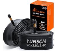YunSCM 2Pcs 52/62-406 Engrosar 20 Pulgada cámaras de Aire 20x2.10/2.25/2.35/2.40 AV48mm Valve Compatible 20 Pulgadas Bicicleta cámaras de Aire 20X2.10 20X2.125 20X2.25 20X2.30 20x2.35 20X2.40