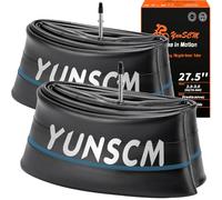 YunSCM 2PCS 64/76-584 Cámara de Aire Engrosada de 27,5 Pulgadas 27,5x2,50/2,60/2,80/3,0 RFV48mm Válvula Presta Compatible Cámara de Aire de Bicicleta de 27,5 Pulgadas/Bicicleta Infantil 27,5x2,5/3,0