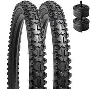 YunSCM 2PCS Plegable 16 Pulgada Neumáticos 16x1.95 ETRTO 54-305 más 2PCS 16 Pulgada Cámara de Aire AV32mm Valve Compatible Bike 16x1.95 16x2.0 Neumáticos and Cámara de Aire