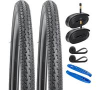 YunSCM 2Pcs Plegable 28 Pulgada Neumáticos 28x1.50 700x38C ETRTO 40-622 más 2Pcs 700C Cámara de Aire AV48mm Valve Compatible 700c Bicicleta 700x38C 700x40C Neumáticos and Cámara de Aire
