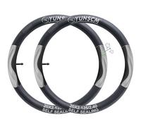 YunSCM 2PCS Tubo autovedante de 20 pulgadas 20x2.125/2.25/2.35/2.40 ETRTO 57/62-406 AV32mm Válvula, a prueba de pinchazos, autorreparable, compatible Tubo de bicicleta de 20 pulgadas Prevenir y repara