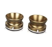 Yunseity 1 par DE Adaptadores DE Buje Nab, Adaptador DE Buje Nab DE Cinta DE Carrete A Carrete DE 10 Pulgadas, Adaptador DE DE Aluminio para Grabadora DE Cinta Abierta (Bronce)