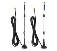 Yunseity 2 Antenas Digitales de 12dBi, Omnidireccional RP-SMA 2,4G/5Ghz Antena de Enrutador WiFi de Alta Ganancia para Cámara IP Inalámbrica, Cámara IP de Seguridad, Etc.