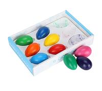 Yunseity 9 Crayones de Huevo para Niños, Suministros de Arte de Dibujo de Pintura Lavables en Caja de Bandeja para Niños de 3 Años en Adelante con 9 Colores Brillantes para un Fácil Aprendizaje del