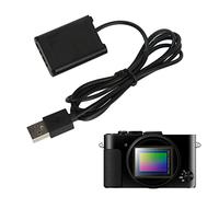 Yunseity Adaptador de Batería Simulada para Cámara DK X1 DC Acoplador para ZV-1 DSC-RX1 RX1R RX100 II III IV V Vi VII, M2 M3 M4 M5 M6/B M7, HX50 90 300, WX300 350 500 Suministro de Batería