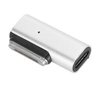 Yunseity Adaptador Magnético USB C Hembra a mag-Safe 2 T Tip Macho, Carga Rápida PD de 100 W, para Conector Convertidor Pro Air Tipo C, Compatible con 2013 2012 2014 2015 MD223 A1465