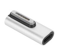 Yunseity Adaptador Magnético USB C Hembra a mag-Safe 2 T Tip Macho, Carga Rápida PD de 100 W, para Conector Convertidor Pro Air Tipo C, Compatible con 2013 2012 2014 2015 MD223 A1465