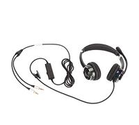 Yunseity Auriculares Telefónicos con Micrófono, Cancelación de Negocios Ergonómico Auriculares para el Centro de Llamadas, Ampliamente Aplicable, Caja de Almacenamiento Incluida (Interfaz Dual de