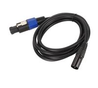 Yunseity Cable de extensión SpeakOn macho de PVC de 6 pies a XLR macho de 3 pines, cable de micrófono DJ PA Gig Stage de 3 pines