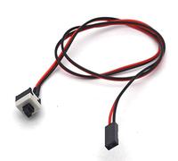 Yunseity Cable de Interruptor de Alimentación Tipo Contacto para Reemplazar la Alimentación de la PC y Reiniciar el Reinicio, Conector del Interruptor de Alimentación de la Placa Base de