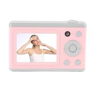 Yunseity Cámara de Viaje de Lente Dual de Alta Definición 64MP 1080p Cámara Digital HD con Espejo Selfie de Luz LED, Adecuado para Principiantes y Adolescentes, Digital Tipo C (Pink)