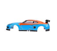 Yunseity Carcasa de Carrocería de Coche RC a Escala 1/10 con ala Trasera, Cubierta de Vehículo de Control Remoto de PVC para Coches de Carreras Planos con Distancia Entre Ejes de 26 Cm, Kit de Marco