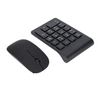 Yunseity Combo de Teclado Numérico y Ratón, Mini Teclado Numérico Inalámbrico de 18 Teclas 2.4g, de Contabilidad Financiera, para Computadora Portátil con, Pc, Pc,