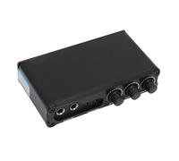 Yunseity Condensador Profesional Dinámico Mixer de Micrófono Receptor de Sonido de Sonido de 3 Canales para Karaoke Club Bar Material de Aleación de Aluminio de (Enchufe de la UE)