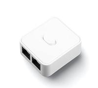 Yunseity Conmutador de Red Gigabit, 2 Puertos 10/100/1000Mbps 2 en 1 Salida 1 en 2 Salidas Hub de Red Doméstica Adaptador Divisor de Red RJ45