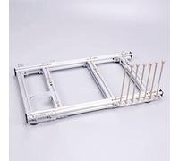 Yunseity DIY ATX Computer Open Air Case, Aleación de Aluminio Open Frame Computer Case, PC Test Bench Motherboard Chasis Rack DIY Kit, para Juegos, Hogar(Plata)