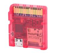 Yunseity DSPico DS Flashcard para ND 3DS 2DS DSi NDSL NDS, RP2040 Lector de Tarjetas de Juego de Código Abierto con Velocidad de 6 MB/s, Cartucho Flash de Actualización R4 para Software (Rojo