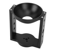 Yunseity Elevador de Cuenco con Cabeza de Trípode de 100 Mm, Media Bola de Aluminio, Adaptador Plano A Cuenco, Elevador Convertidor con Orificios Roscados de 1/4 y 3/8 Pulgadas para