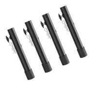 Yunseity Elevadores de Mesa Plegables de 4 Piezas, Extensores de Patas de Acero Inoxidable para Ajustable con Pernos de Refuerzo, Juego de Herramientas de Extensión de de Mesa de Acero Negro (Tipo B